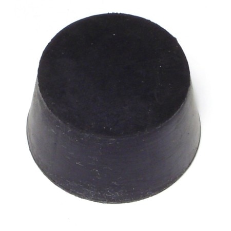 MIDWEST FASTENER 1.7" x 1-7/16" x 1" #9 Black Rubber Stoppers 3PK 65884
